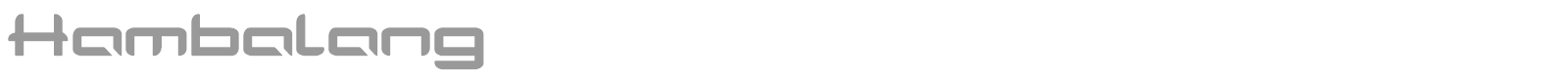 Hambalang font preview